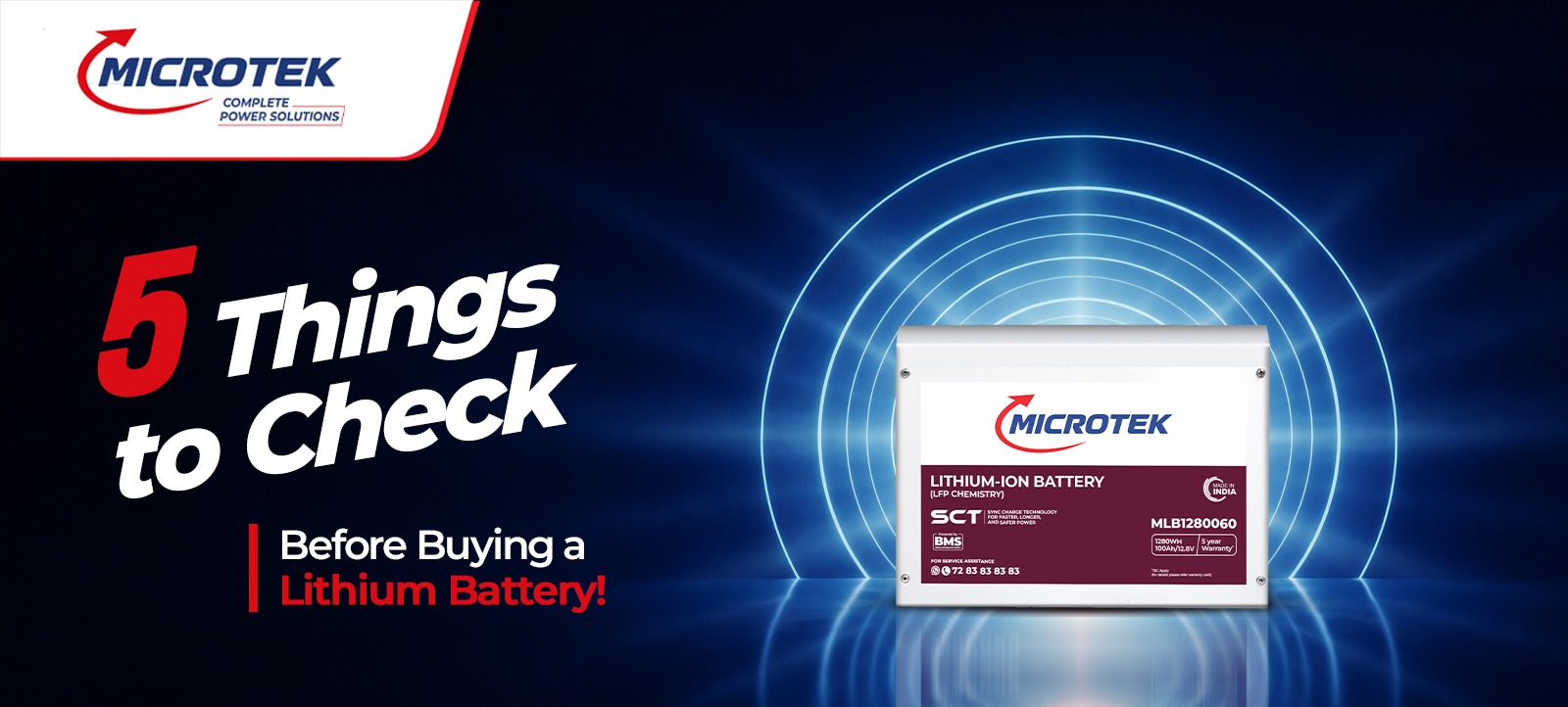 Microtek lithium-ion battery with tips before buying a lithium battery.