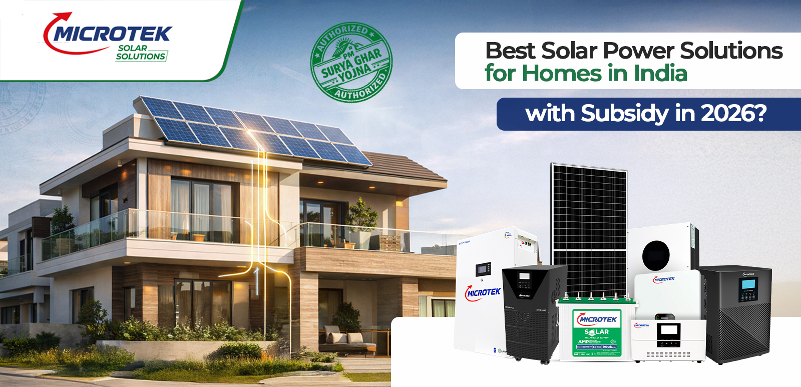 Best Solar Power Solutions for Homes in India with Subsidy in 2026