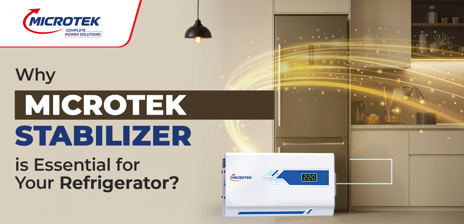 Why Microtek Refrigerator Stabilizers are Essential for Your Home Appliances