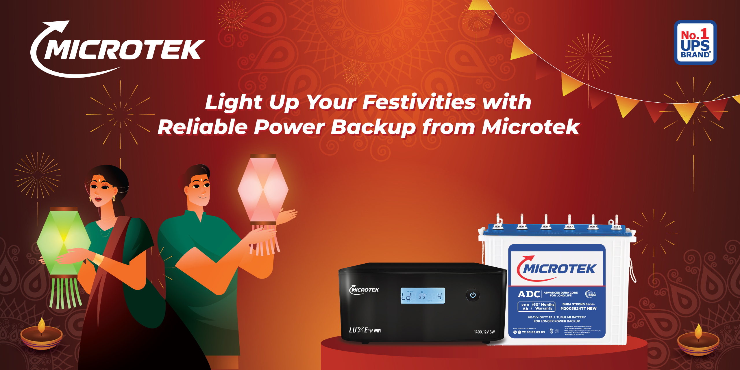 Light Up Your Festivities with Reliable Power Backup from Microtek