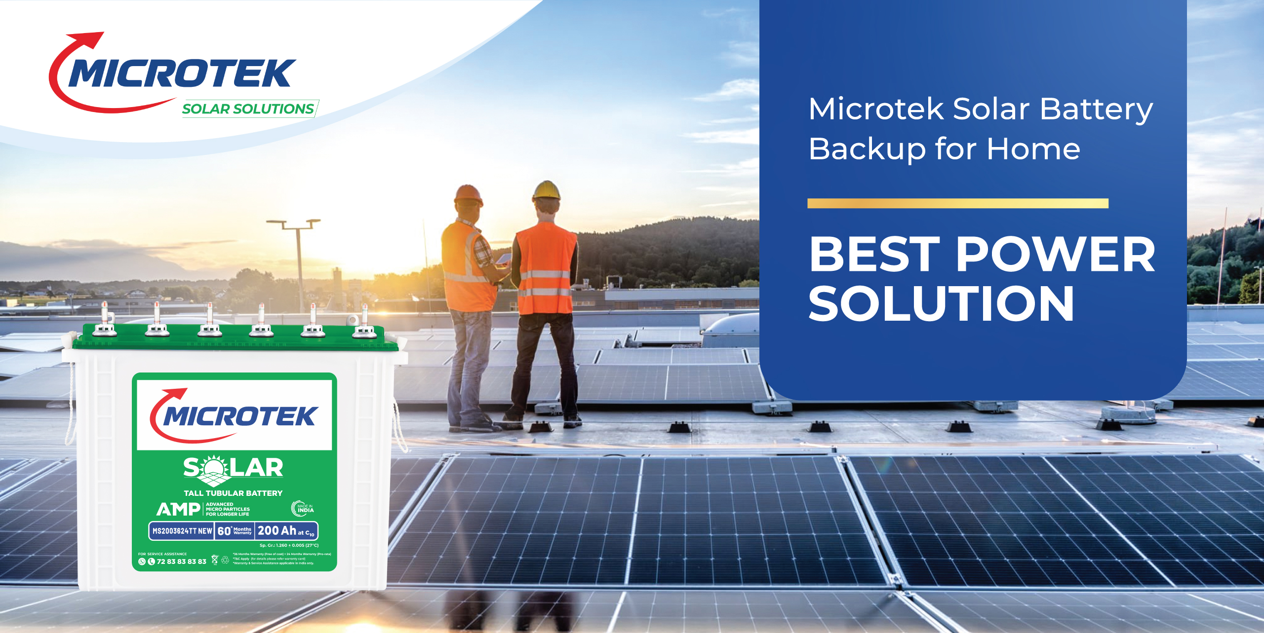 Microtek Solar Battery Backup for Home – Best Power Solution
