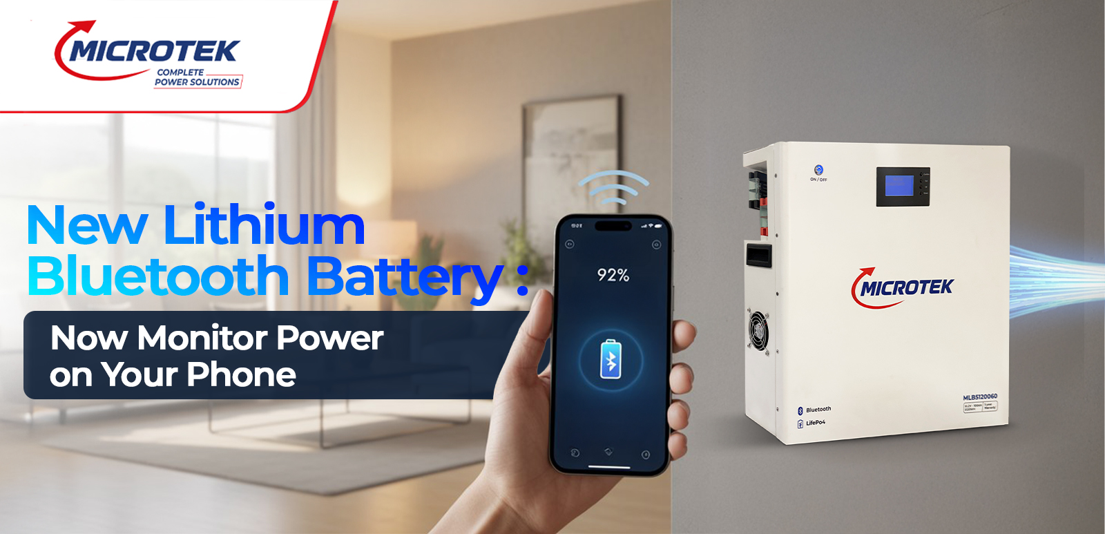 New Lithium Bluetooth Battery: Now Monitor Power on Your Phone