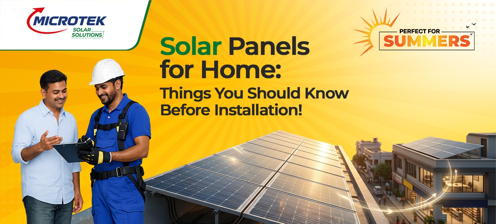 Solar panels installation consultation for home rooftop solar system.