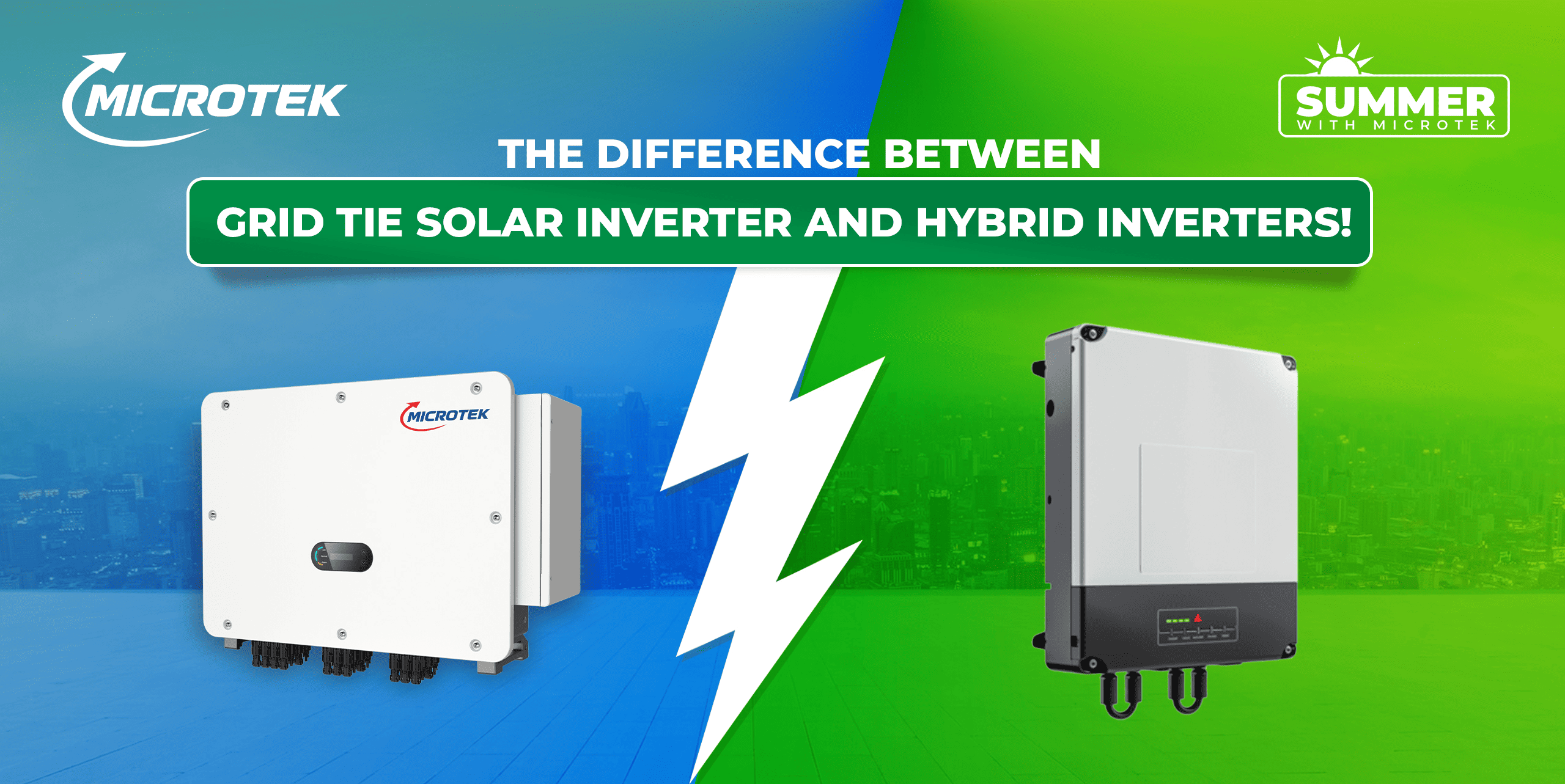 The Difference Between Grid Tie Solar Inverter and Hybrid Inverters