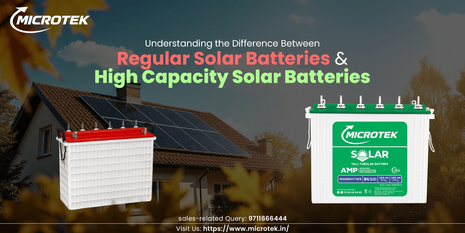 Understanding the Difference Between Regular and High-Capacity Solar Batteries 