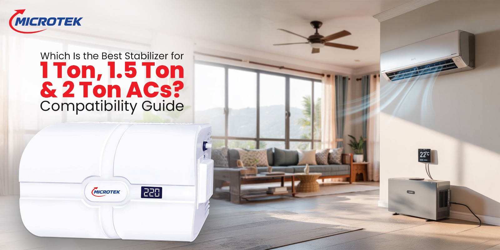Which Is the Best Stabilizer for 1 Ton, 1.5 Ton, and 2 Ton ACs? Compatibility Guide