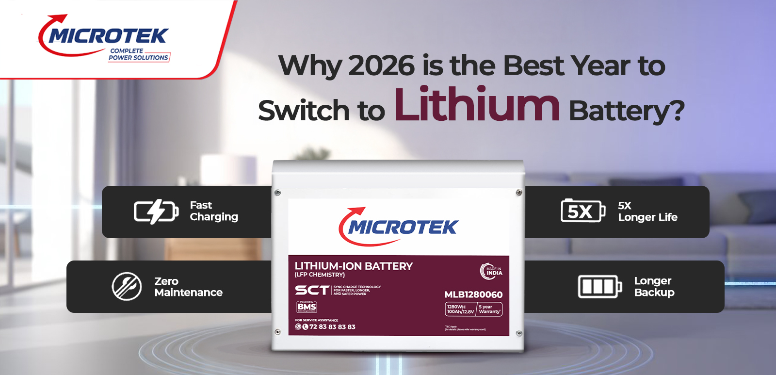 Why 2026 is the Best Year to Switch Your Home to Lithium Battery?