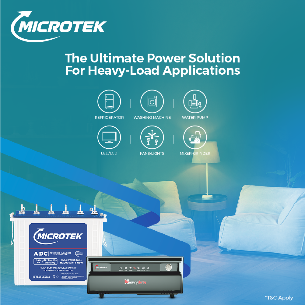 HEAVY DUTY UPS 1550-vTURBO 12V Digital Wave (1250VA), with M2003624TT 200AH/12V) | Inverter with Battery Combo