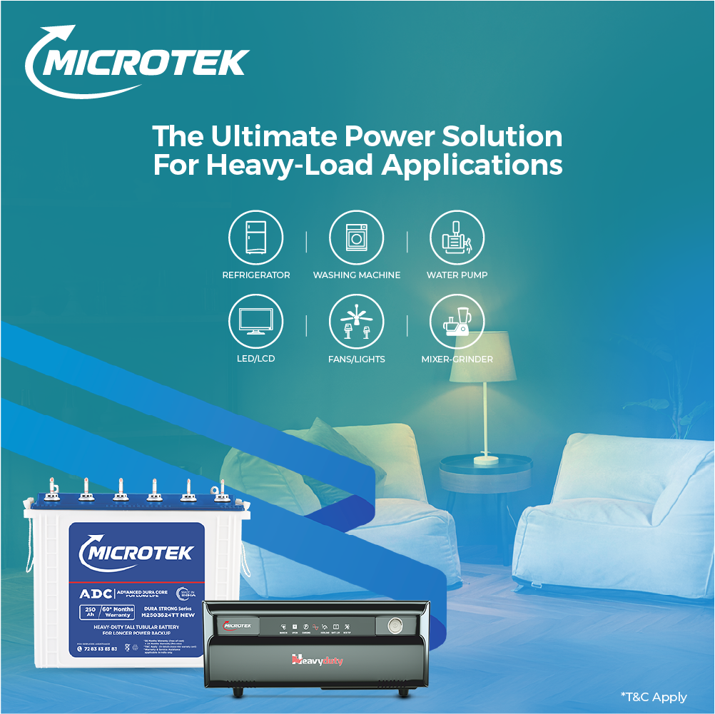 HEAVY DUTY UPS 1550-vTURBO 12V Digital Wave (1250VA), with M2503624TT 250AH/12V) | Inverter with Battery Combo