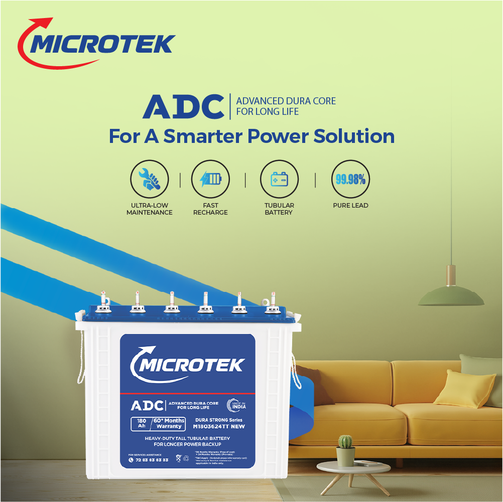 ENERGY SAVER NEW 1225 (12V – 1100VA/880W) Digital Wave Inverter with M1803624TT 180Ah/12V Battery Combo