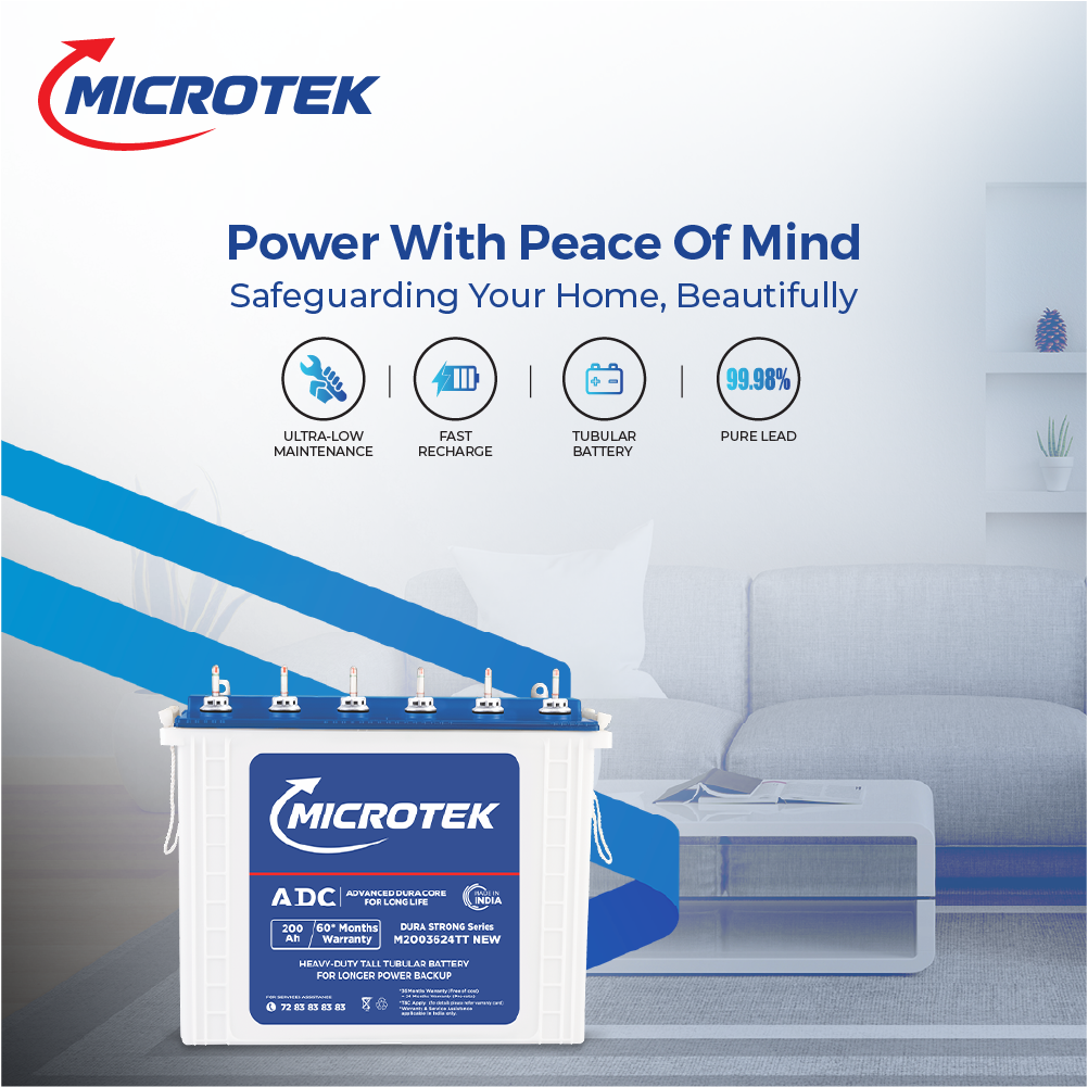 LUXE NEW 1400 (12V – 1100VA/880W) Pure Sine Wave Inverter with M2003624TT 200Ah/12V Battery Combo