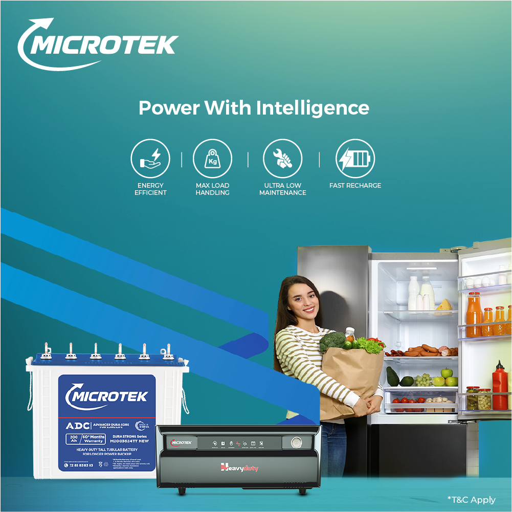 HEAVY DUTY UPS 1550-vTURBO 12V Pure Sine Wave (1250VA), with M2003624TT 200AH/12V) | Inverter with Battery Combo