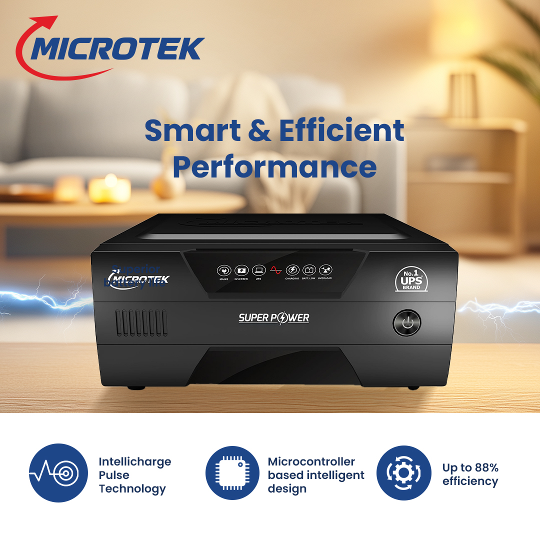 Microtek SUPER POWER NEW 1700 24V Pure Digital Wave Inverter 1600VA/1275Watt