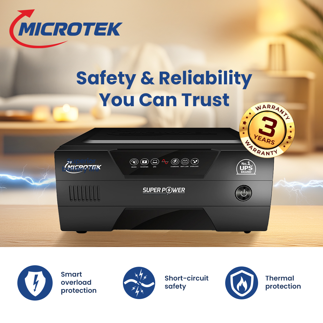 Microtek SUPER POWER NEW 1700 24V Pure Digital Wave Inverter 1600VA/1275Watt