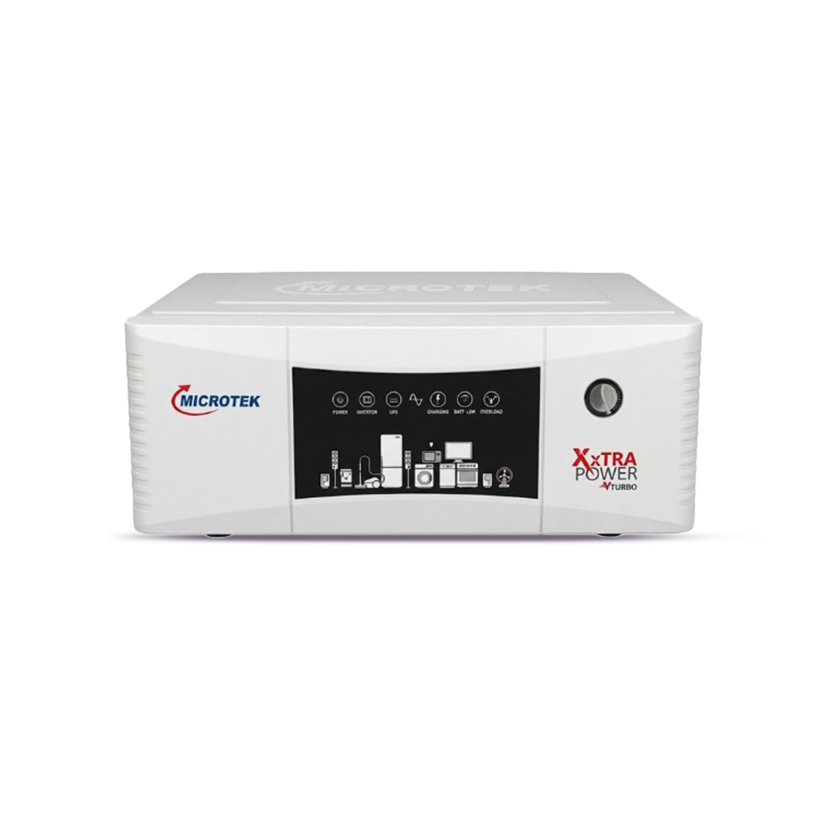 Microtek XXtra Power vTURBO NEW 1600 12V SW Pure Sine Wave Inverter for Home | 1250VA/1000W Power Backup | Supports Single 12V Battery | 3 Years Warranty