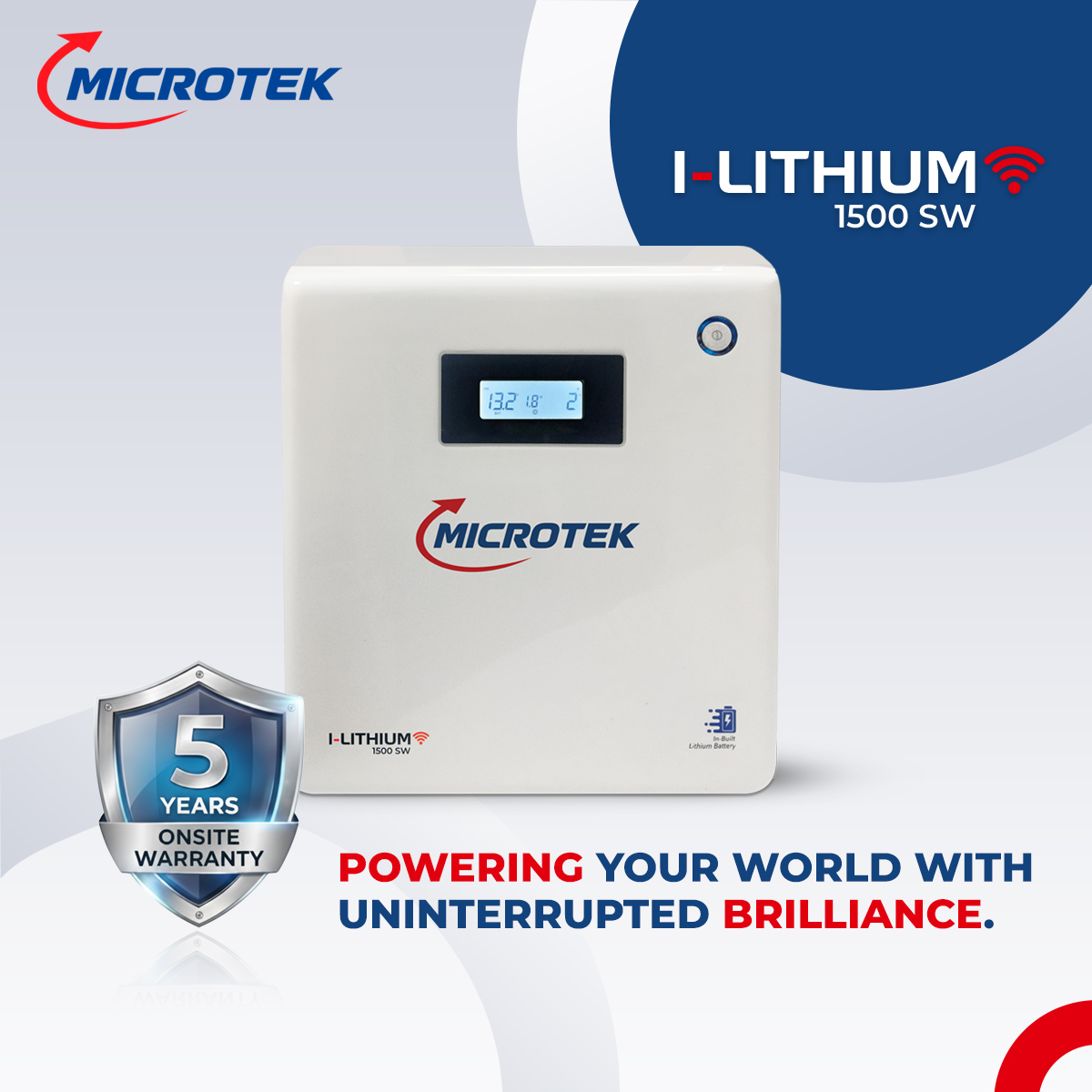 I-LITHIUM 1500SWInverter with Built-in Li-Ion Battery 