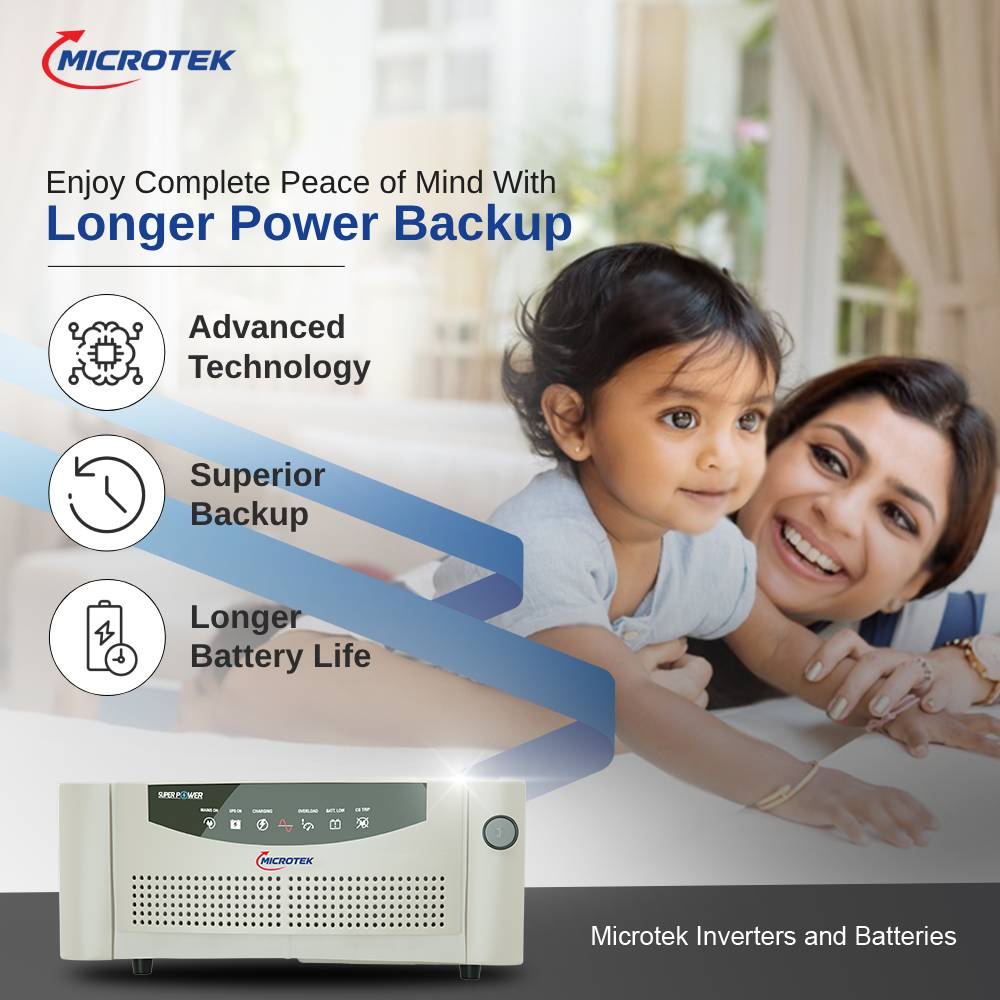 Microtek SUPER POWER UPS 900 (12V) | Advanced Digital Wave Technology | 800VA/672W