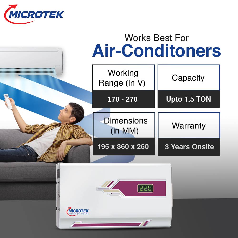 1.5 TON AC STABILIZER PEARL EM 4140+