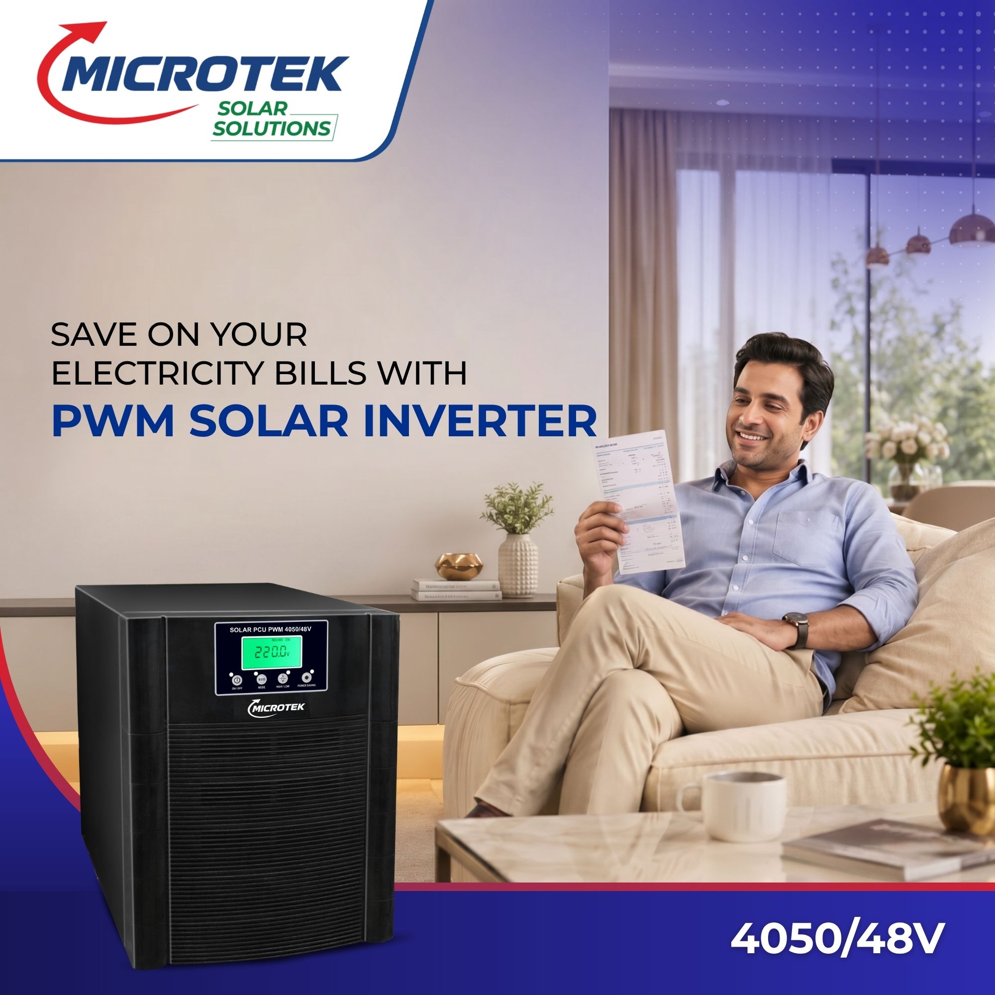 PWM SOLAR PCU 4050/48V - (3500VA/48V)
