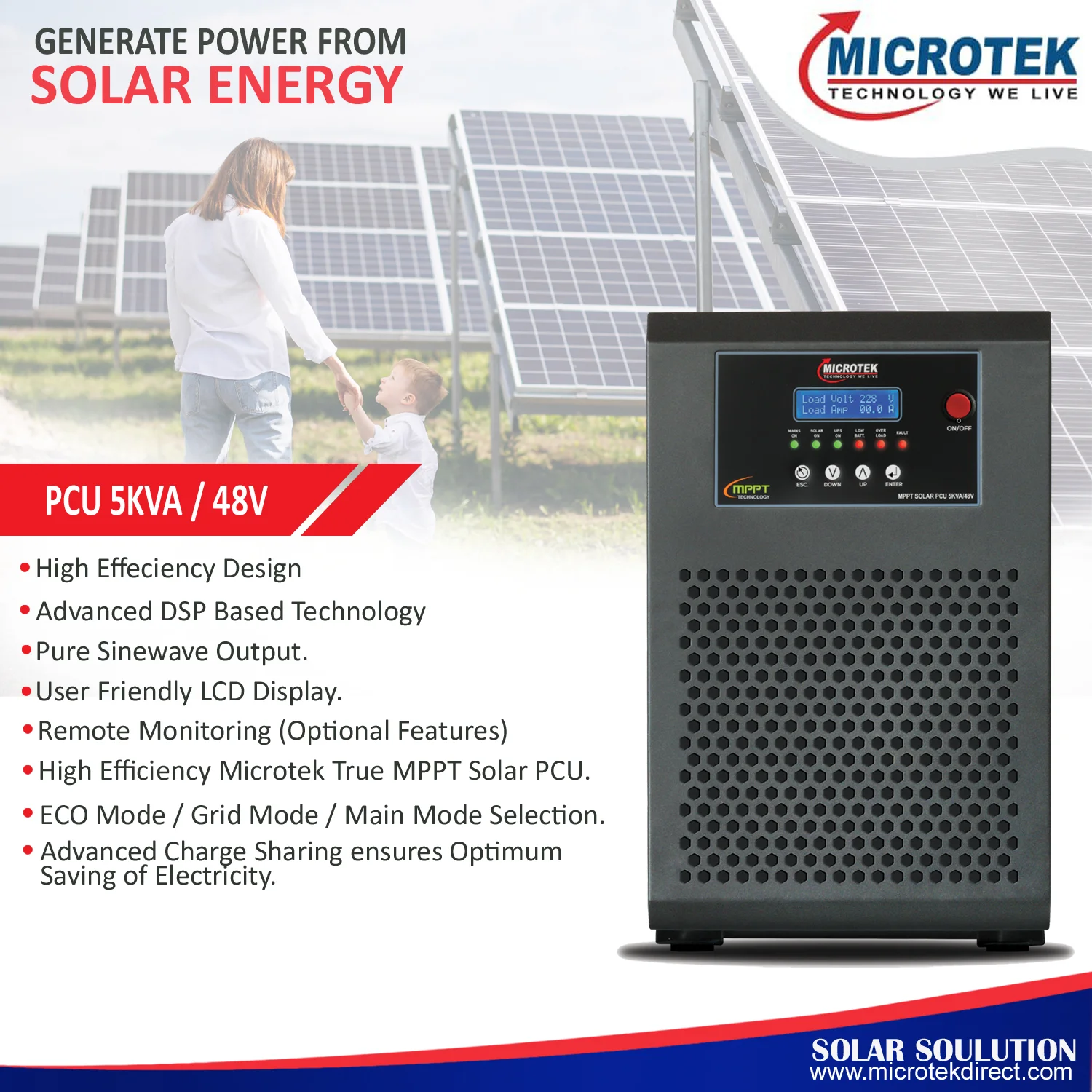 HI-END MPPT PCU 5KVA/48V
