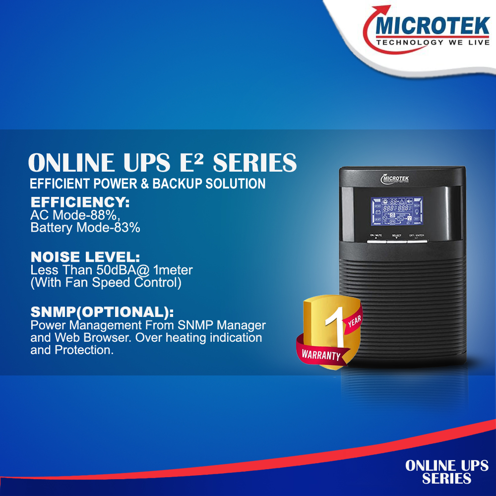 ONLINE UPS E² Series 1KVA 24VDC-IB
