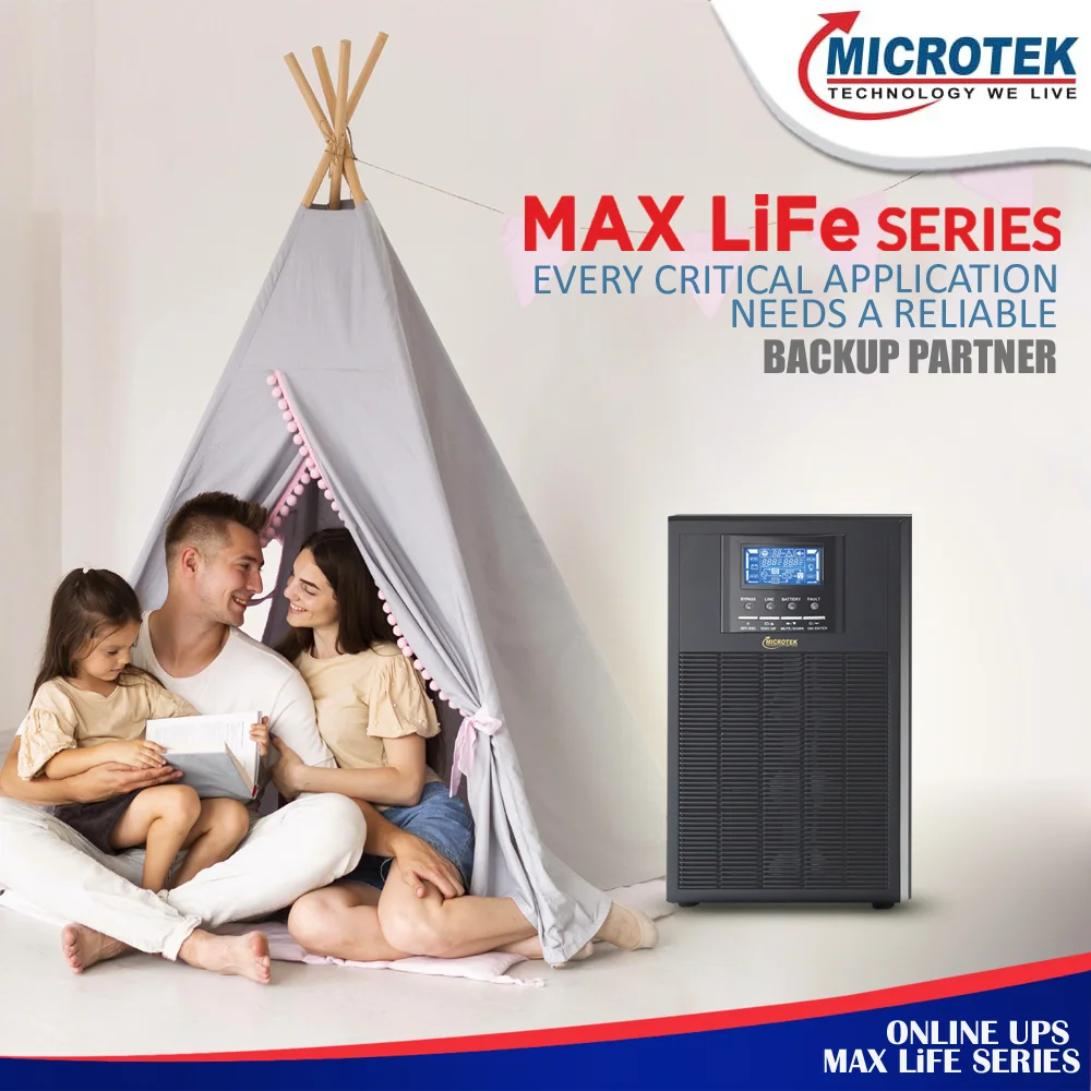 ONLINE UPS MAX LiFe 5KVA 1PH:1PH 48V
